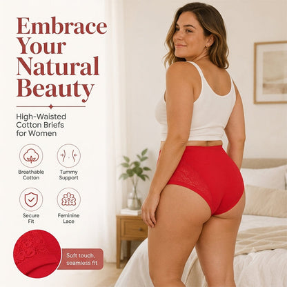 🌸2026 HOT SALE-Buy 1 Get 3 Packs💗Plus Size High Waist Leak Proof Cotton Panties-Everyday Comfort, Extra Peace of Mind