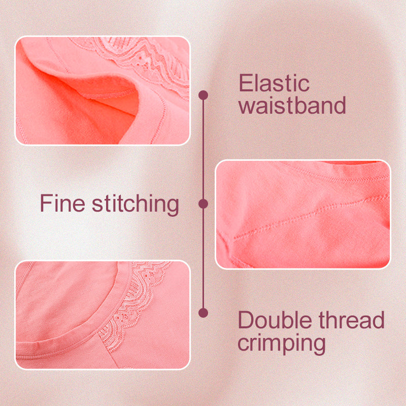 🌸2026 HOT SALE-Buy 1 Get 3 Packs💗Plus Size High Waist Leak Proof Cotton Panties-Everyday Comfort, Extra Peace of Mind