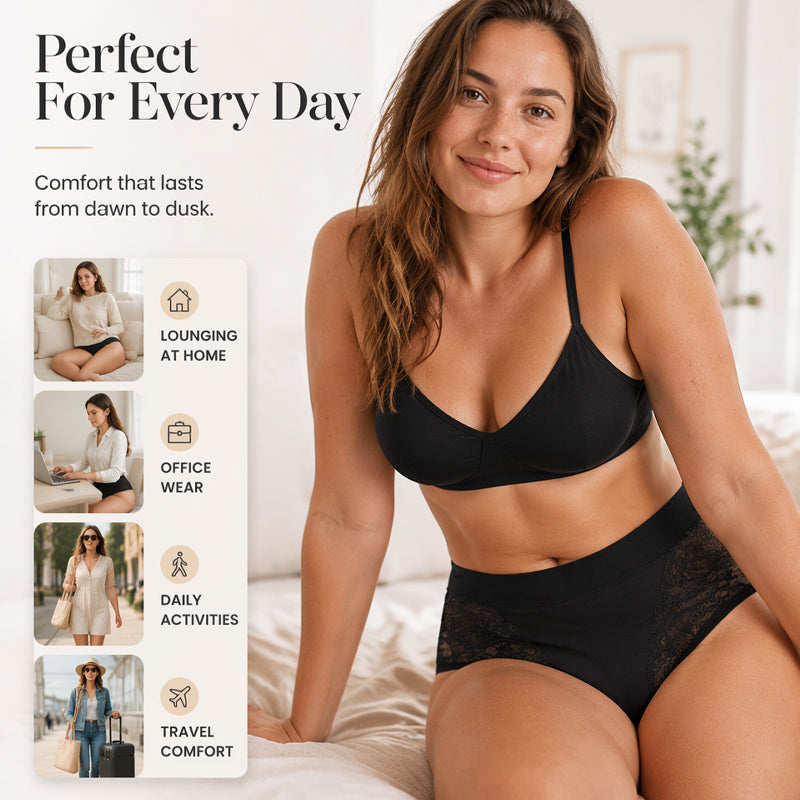 🌸2026 HOT SALE-Buy 1 Get 3 Packs💗Plus Size High Waist Leak Proof Cotton Panties-Everyday Comfort, Extra Peace of Mind