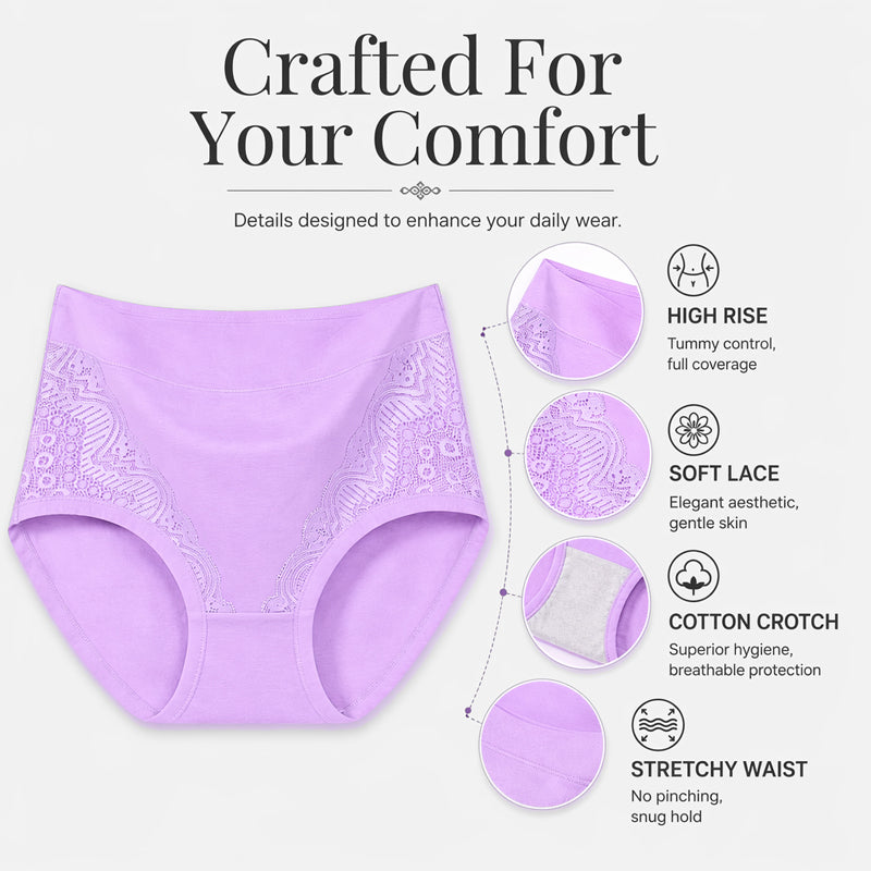 🌸2026 HOT SALE-Buy 1 Get 3 Packs💗Plus Size High Waist Leak Proof Cotton Panties-Everyday Comfort, Extra Peace of Mind
