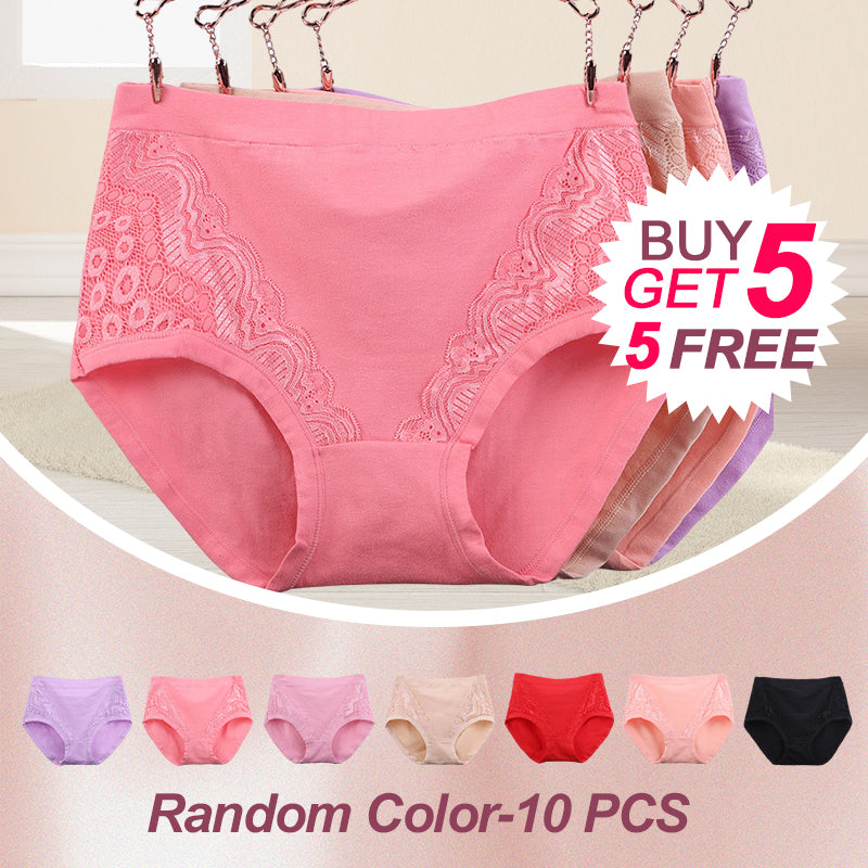 🌸2026 HOT SALE-Buy 1 Get 3 Packs💗Plus Size High Waist Leak Proof Cotton Panties-Everyday Comfort, Extra Peace of Mind