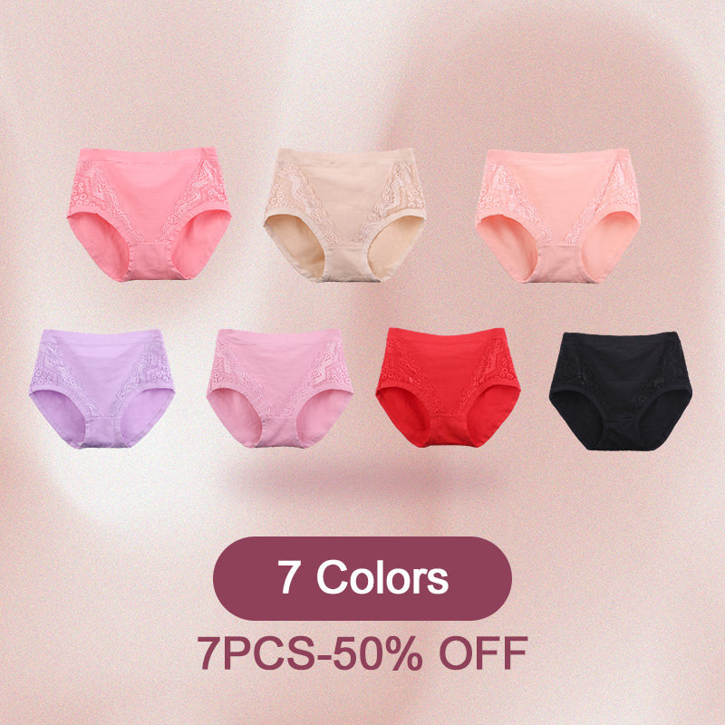 🌸2026 HOT SALE-Buy 1 Get 3 Packs💗Plus Size High Waist Leak Proof Cotton Panties-Everyday Comfort, Extra Peace of Mind