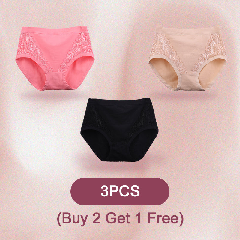 🌸2026 HOT SALE-Buy 1 Get 3 Packs💗Plus Size High Waist Leak Proof Cotton Panties-Everyday Comfort, Extra Peace of Mind