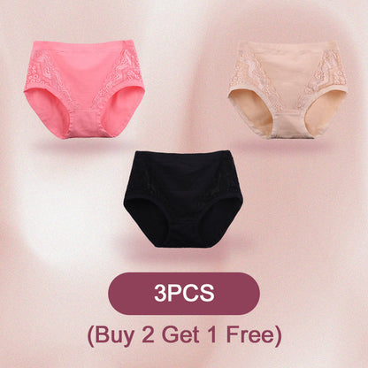 🌸2026 HOT SALE-Buy 1 Get 3 Packs💗Plus Size High Waist Leak Proof Cotton Panties-Everyday Comfort, Extra Peace of Mind
